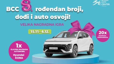 Želite novi automobil? BCC Tuzla traži sretnika kojeg nagrađuje za svoj osmi rođendan