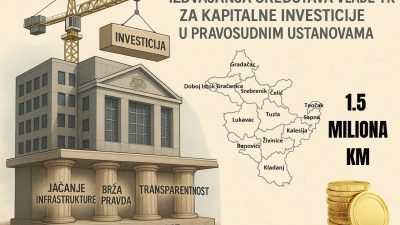 Vlada TK: Odobrena kapitalna sredstva, dominantan iznos za jačanje pravosudnih institucija u TK