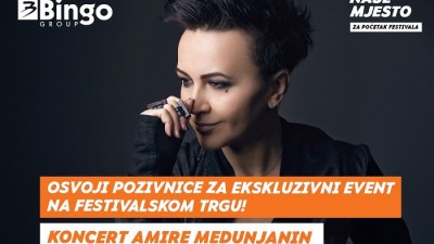 VIP iskustvo dostupno svima – prava prilika na Sarajevo Film Festivalu; Bingo poklanja večer s Amirom Medunjanin