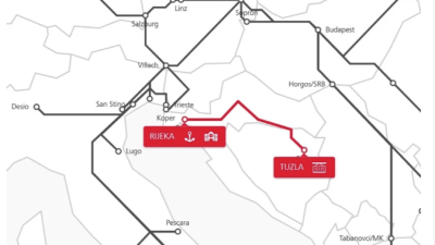 Kargo divizija Austrijske željeznice uspostavila prvu redovnu liniju intermodalnog transporta od Rijeke do Tuzle
