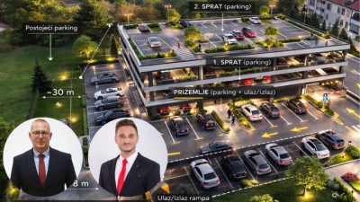 Vijećnici Senad Mehmedinović i Anel Ibelić podnijeli u Gradskom vijeću Tuzla inicijativu za izgradnju montažne garaže na području naselja Slatina