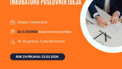 Objavljen Javni poziv za učešće u IMPAKT inkubatoru poslovnih ideja u gradu Tuzli