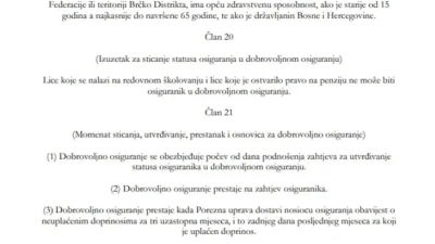 Građani FBiH mogu sebi uplaćivati staž: Šta se dešava kada ne uplate doprinose uzastopno za tri mjeseca?
