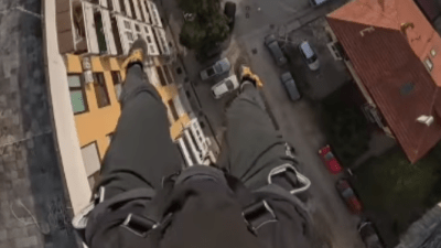 Video: Pogledajte nevjerovatan skok s Bosmalove zgrade u Sarajevu