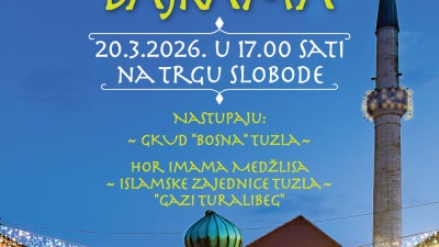 Obilježavanje Ramazanskog bajrama na Trgu slobode u Tuzli