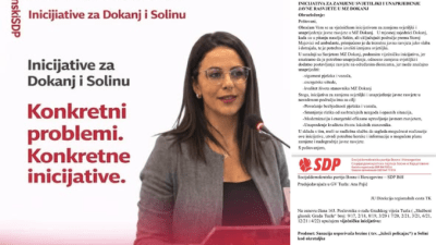 Predsjedavajuća GV Tuzla Ana Pejić uputila inicijative koje se odnose na konkretne probleme u mjesnim zajednicama Dokanj i Solina