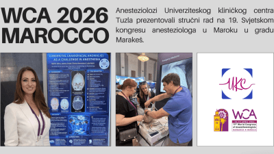 Foto: Anesteziolozi UKC Tuzla prezentovali stručni rad na 19. Svjetskom kongresu anesteziologa (WCA 2026) u Maroku
