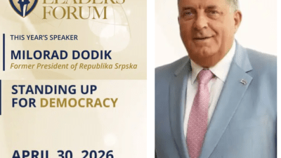 Dodik dobija nagradu za “odbranu demokratije”