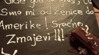 Džeko u srpskom restoranu na tanjuru dobio posebnu poruku. Podijelio ju je na IG-u