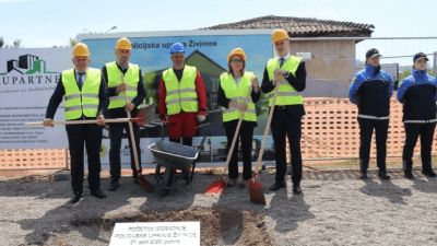Foto: Vrijednost projekta 5.721.300 KM; Svečano položen kamen temeljac za izgradnju novog objekta Policijske uprave Živinice