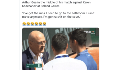Video: Teniser molio sudiju da prekine meč na Roland Garrosu: “Us**t ću se na terenu”