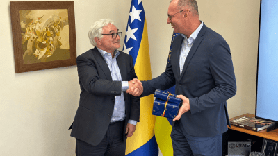 Foto: Gradonačelnik Lugavić ugostio ambasadora Savezne Republike Njemačke u BiH
