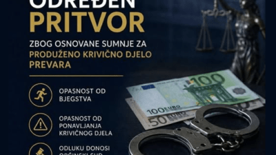 Tužilaštvo TK: Određena mjera pritvora za Anu Mariu Pranjić (42) iz Tuzle zbog prevare
