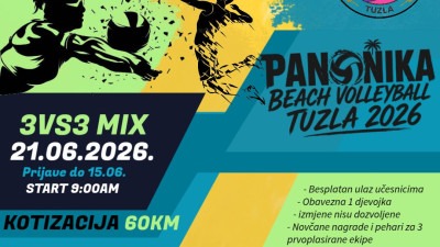 Panonika Beach Volleyball 2026 Tuzla otvara novu sezonu turnira na pijesku