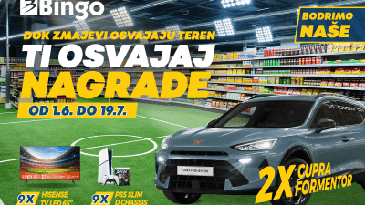 Kompnija Bingo: Objavljeni prvi dobitnici velike nagradne igre ‘Bodrimo naše’