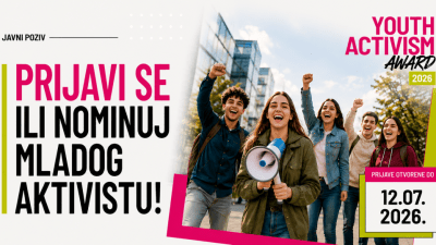 Otvoren poziv za mlade koji ne čekaju promjene, već ih stvaraju – Youth Activism Award 2026