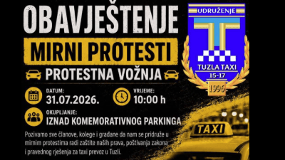 Taksi prijevoznici u Tuzli izlaze na mirne proteste: ‘Borimo se za opstanak naših porodica, a ne za privilegije’
