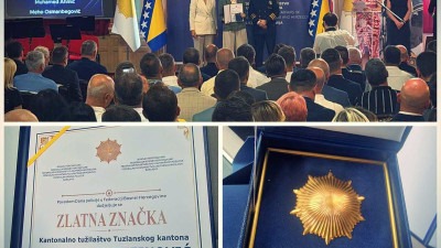 Tužiteljici Jasmini Mujezinović dodijeljena Zlatna znaĉka Federalne uprave policije