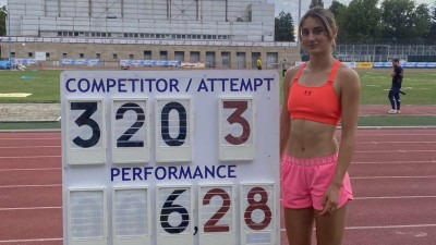 Juniorka Emina Omanović pobijedila u Zagrebu u skoku udalj i popravila bh.seniorski rekord za 21 cm