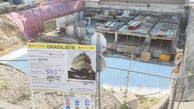 Foto/22 miliona KM i 8 spratova: Pogledajte kako napreduje gradnja novog sjedišta Autocesta FBiH
