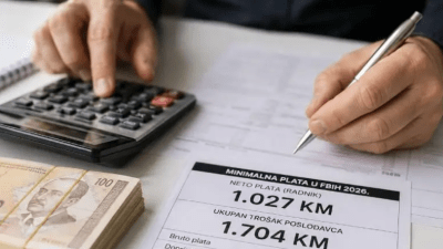 Koliko danas stvarno košta radnik na minimalnoj plati u FBiH
