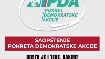 PDA: Dosta je i tebe, Bakire!