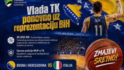 Vlada TK ponovno uz reprezentaciju BiH!