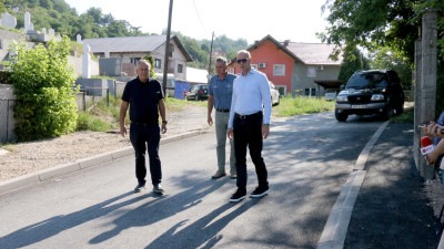 Foto: Završena prva faza sanacije saobraćajnice u ulici Borić u Tuzli