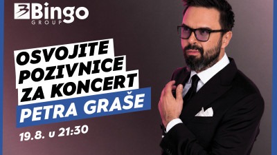 Bingo Group i ove godine otvara vrata VIP događaja građanima: Osvojite ulaznice za koncert Petra Graše