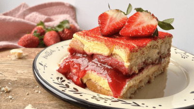Tiramisu s jagodama i bijelom čokoladom