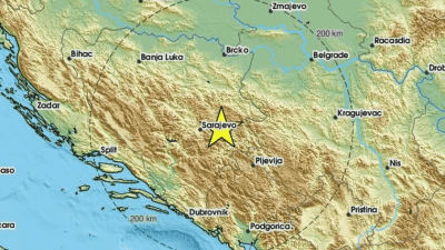 Tokom noći registrovana tri podrhtavanja tla u BiH