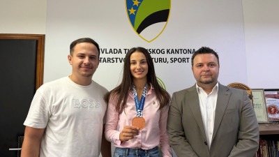 Ministar Gazdić primio predstavnike Karate kluba „Sloboda” Tuzla