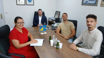 Novoizabrano rukovodstvo Vijeća mladih Tuzlanskog kantona u posjeti Ministarstvu za kulturu, sport i mlade TK