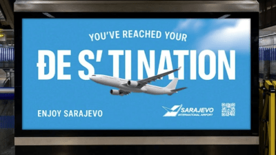 Genijalna kampanja na sarajevskom aerodromu: “Đe s’tination”