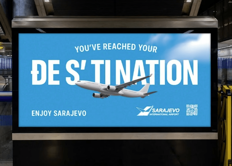 Genijalna kampanja na sarajevskom aerodromu: “Đe s’tination”