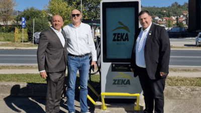 Foto/Nova brza punionica za električna vozila na području TK; Ministar Žilić: ‘Lideri smo u projektu sufinansiranja izgradnje brzih punionica za električna vozila u BiH’