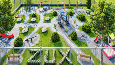 Foto: Kalesija dobija Dječiji park u centru grada