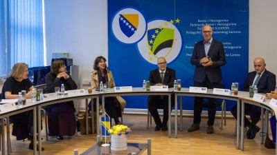 Foto: Lugavić se sastao sa delegacijom UN-a i ambasadorima zemalja donatora Fonda za izgradnju mira