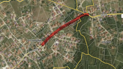 Sanacija putne infrastrukture u dijelu ulice Put Križani u MZ Slavinovići u Tuzli