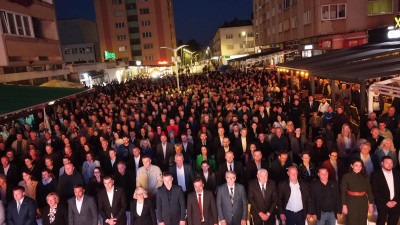 Foto: Nekoliko hiljada građana na centralnom skupu u Banovićima: Za evropsku Bosnu i Hercegovinu zajedno!